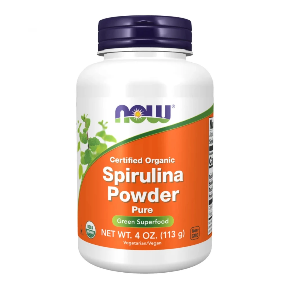 Спіруліна Now Foods Organic Spirulina Powder - 113 g