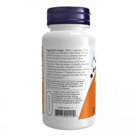 Теанін Now Foods L-Theanine 100mg - 90 vcaps