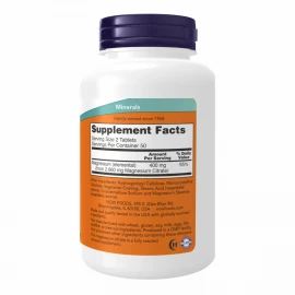 Магній цитрат Now Foods Magnesium Citrate 200mg - 100 tabs