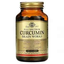 Куркумін Solgar Full Spectrum Curcumin Brain Works - 90 Licaps