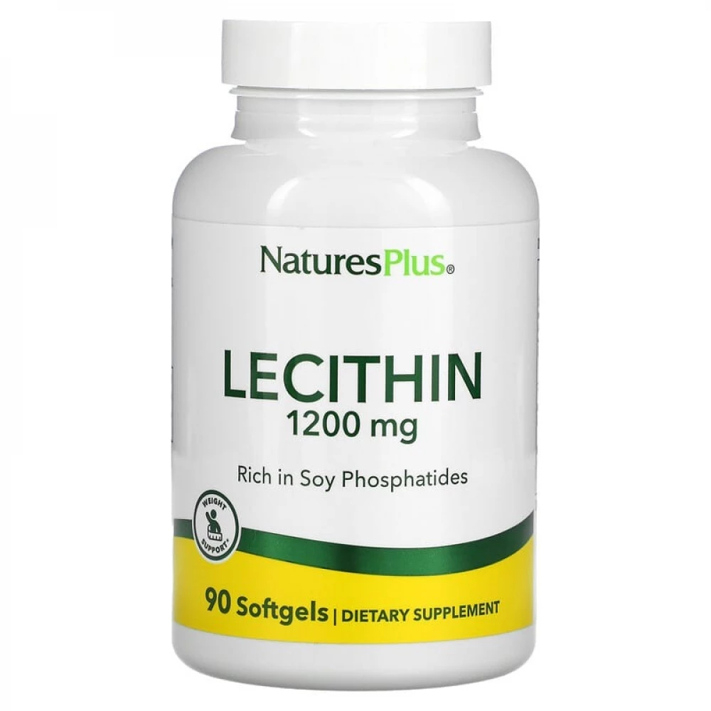 Лецитин Natures Plus Licithin 1200 mg - 90 softgels