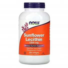 Лецитин Now Foods Sunflower Lecithin 1200 mg - 200 sgels