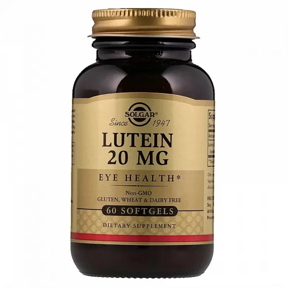 Лютеин Solgar Lutein 20 mg - 60 softgels