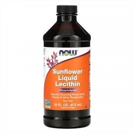 Лецитин Now Foods Sunflower Liquid Lecithin - 16 fl oz