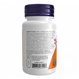 Убіхінол Now Foods CoQH-CF Ubiquinol - 60 sgels