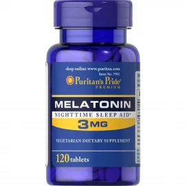 Мелатонін Puritans Pride Melatonin 3 mg - 120 tab