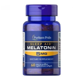 Мелатонин Puritans Pride Melatonin Extra Strength 5mg - 60 softgels
