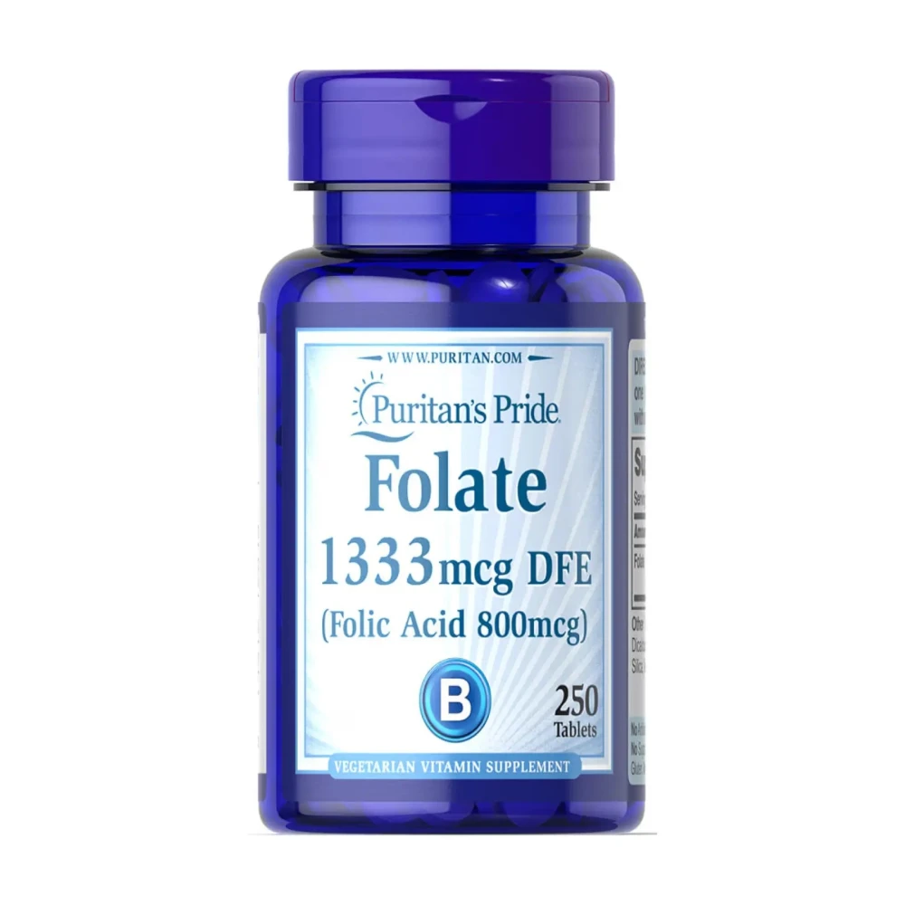 Фолат Puritans Pride Folate 1333 mcg DFE - 250 tabs