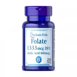 Фолат Puritans Pride Folate 1333 mcg DFE - 250 tabs