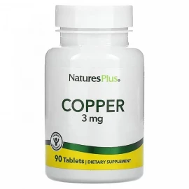 Мідь Nature's Plus Copper 3 mg - 90 tabs