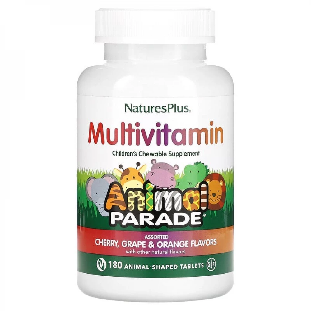 Мультивітаміни Nature's Plus Assorted Chewable - 180 tabs