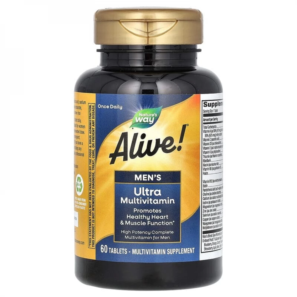 Мультивітаміни Natures Way Once Daily Men's Ultra - 60 tabs