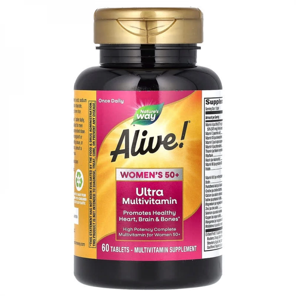 Мультивитамины Natures Way Once Daily Women 50+ Ultra - 60 tabs