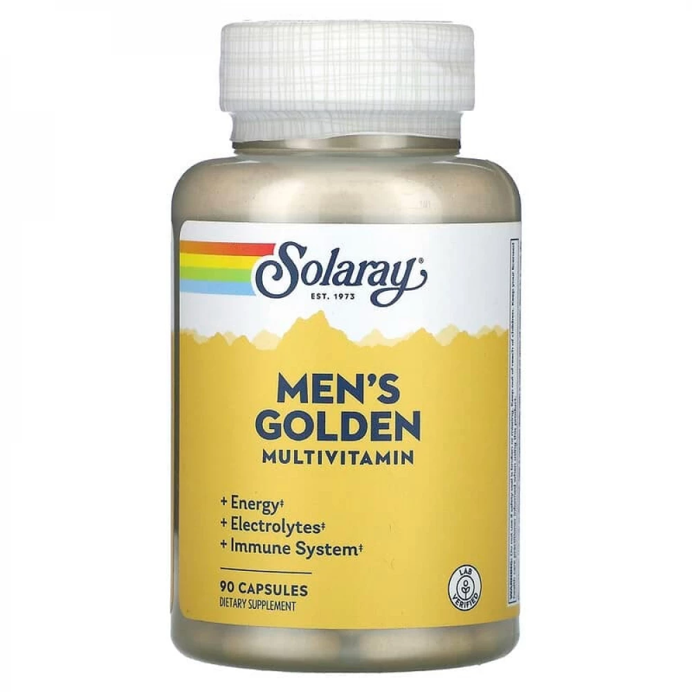 Мультивитамины Solaray Men's Golden Multi-Vitamin - 90 caps
