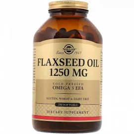 Олія лляна Solgar Flaxseed Oil 1250 mg - 100 softgels