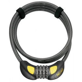 Замок Onguard Terrier Combo GLO кодовий на 4 цифри з LED-підсвічуванням, трос 185 см х 10 мм