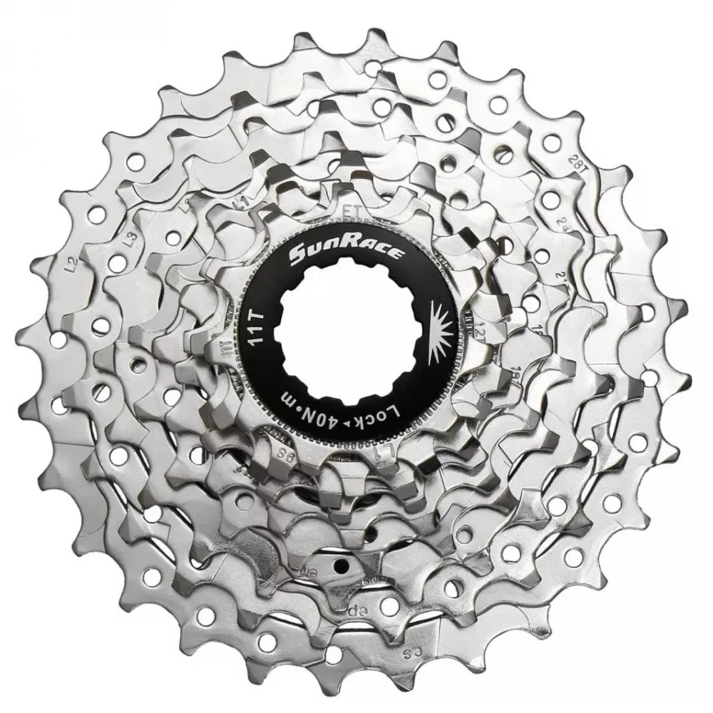 Кассета Sun Race 9-k 11-25T R96 (CSR91) шосейна, Nickel