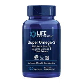 Омега-3 Life Extension Super Omega-3 EPA/DHA Fish Oil Sesame Lignans & Olive Extract - 120 softgels