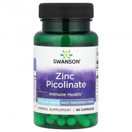 Піколінат цинку Swanson Zinc Picolinate 22 mg - 60 caps