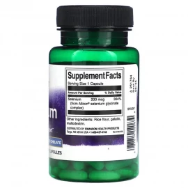 Селен Swanson Chelated Selenium Complex 200 mcg - 90 Caps