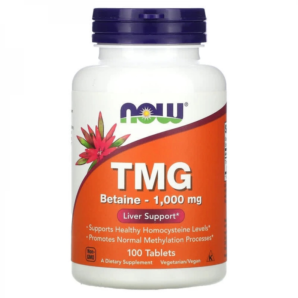Триметилгліцин Now Foods TMG 1000 mg - 100 tabs