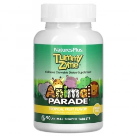 Ферменти з пробіотиками Nature's Plus Tummy Zyme Chewable - 90 chewtabs