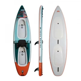 Каяк Aqua Marina Cascade Tandem All-around SUP-Kayak hybrid board 2-person 4.02m/20cm 2in1 paddle