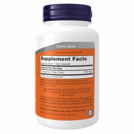L-аргінін Now Foods L-Arginine 700 mg - 180 vcaps