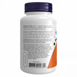 L-аргінін Now Foods L-Arginine 700 mg - 180 vcaps