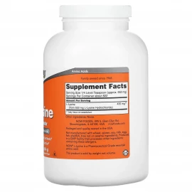 L-лізин Now Foods L-Lysine Powder - 454g