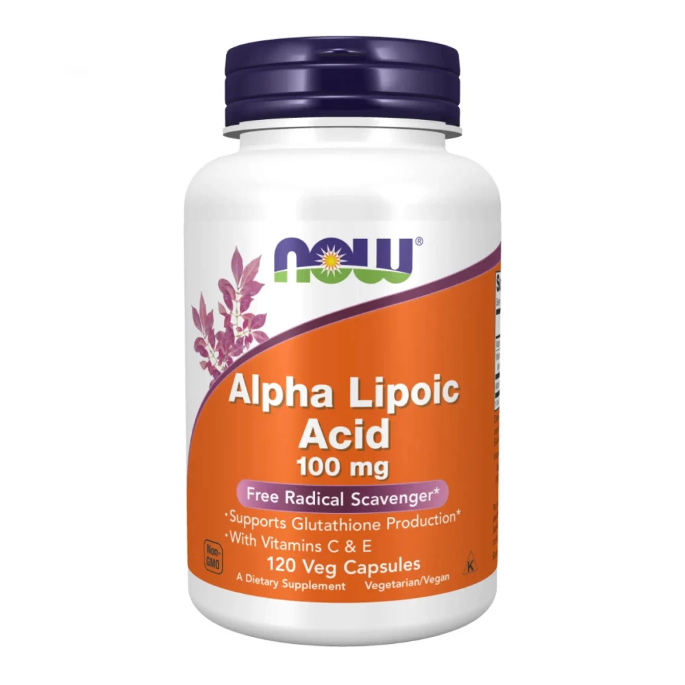 Альфа-ліпоєва кислота Now Foods Alpha Lipoic Acid 100mg - 120 vcaps