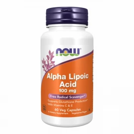 Альфа-ліпоєва кислота Now Foods Alpha Lipoic Acid 100mg - 60 vcaps