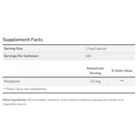 Мелатонін Now Foods Melatonin 10 mg - 100 vcaps
