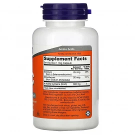 N-ацетилцистеин Now Foods Nac-Acetyl Cysteine 600 mg - 100 vcaps