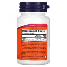 Витамины Now Foods A 10000 IU - 100 sgels