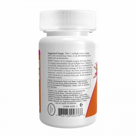 Вітаміни Now Foods VIT D-3 10,000 IU - 120 sgels