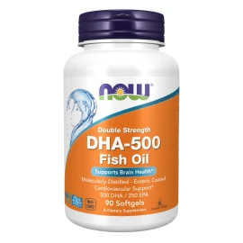 Докозагексаеновая кислота Now Foods DHA 500mg - 90 sgels