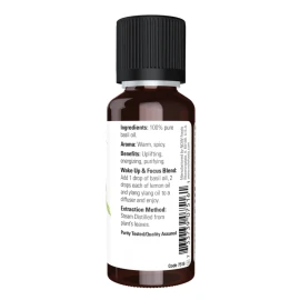 Ефірна олія Now Foods Basil Oil