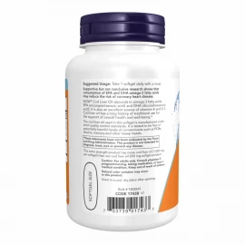Жир із печінки тріски Now Foods Cod Liver Oil 1000mg - 90 sgels