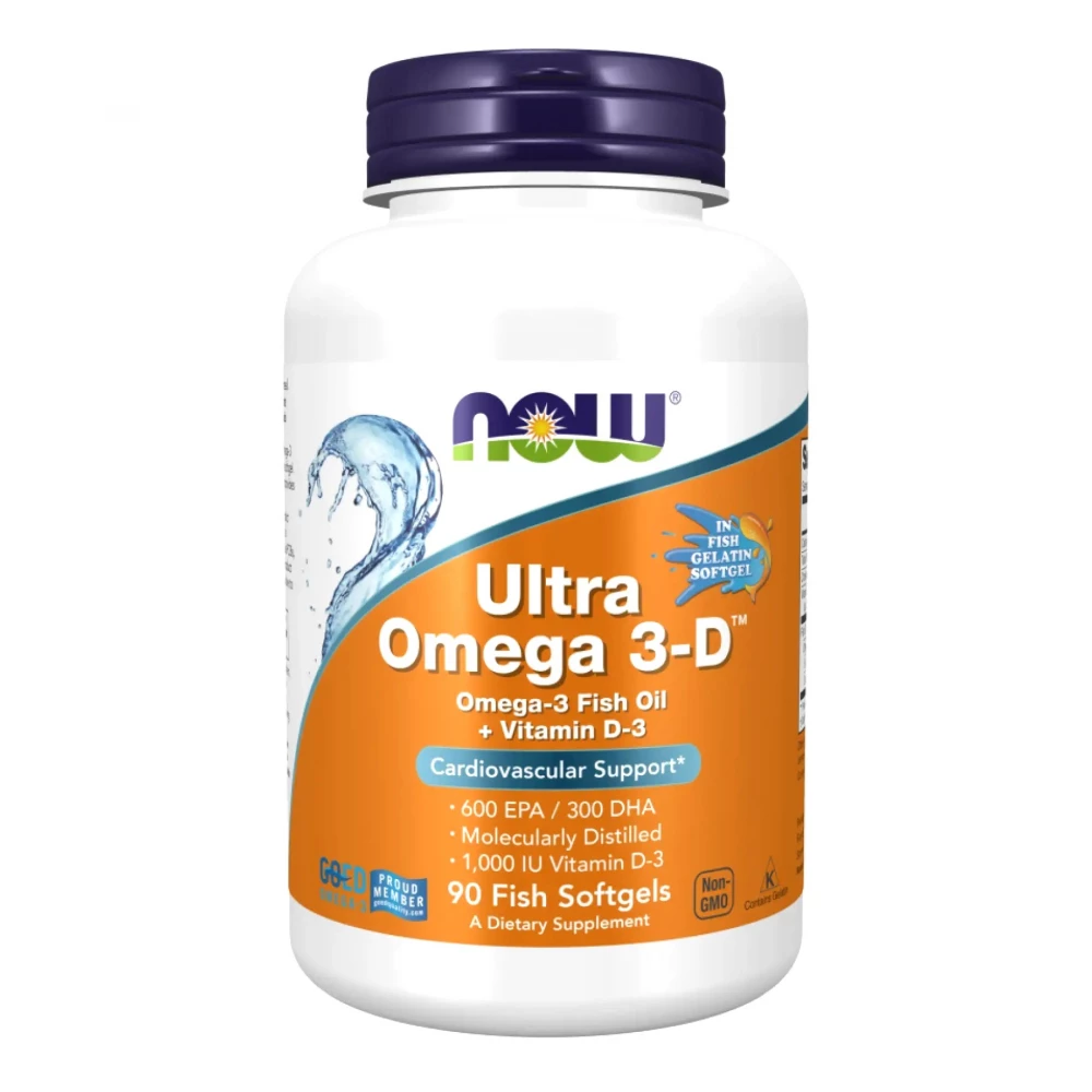 Омега-3 Now Foods Ultra Omega 3-D Softgels - 90 fsg