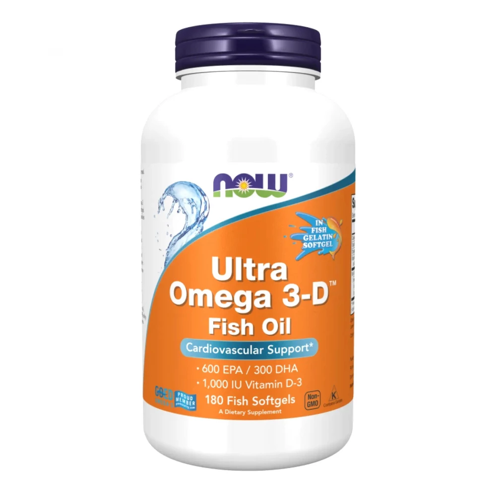 Омега-3 Now Foods Ultra Omega 3-D Fish Oil - 180 Fish Softgels