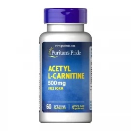 Ацетил-L-карнитин Puritans Pride Acetyl L-Carnitine 500 mg - 60 Capsules
