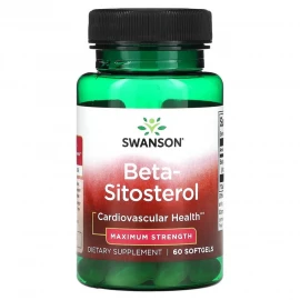 Бета-ситостерин Swanson Beta-Sitosterol Maximum Strength 160 mg - 60 sgels