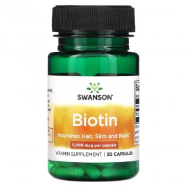 Біотин Swanson Biotin 5000 mcg - 30 caps