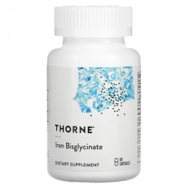 Бісгліцинат заліза Thorne Iron Bisglycinate - 60 tabs