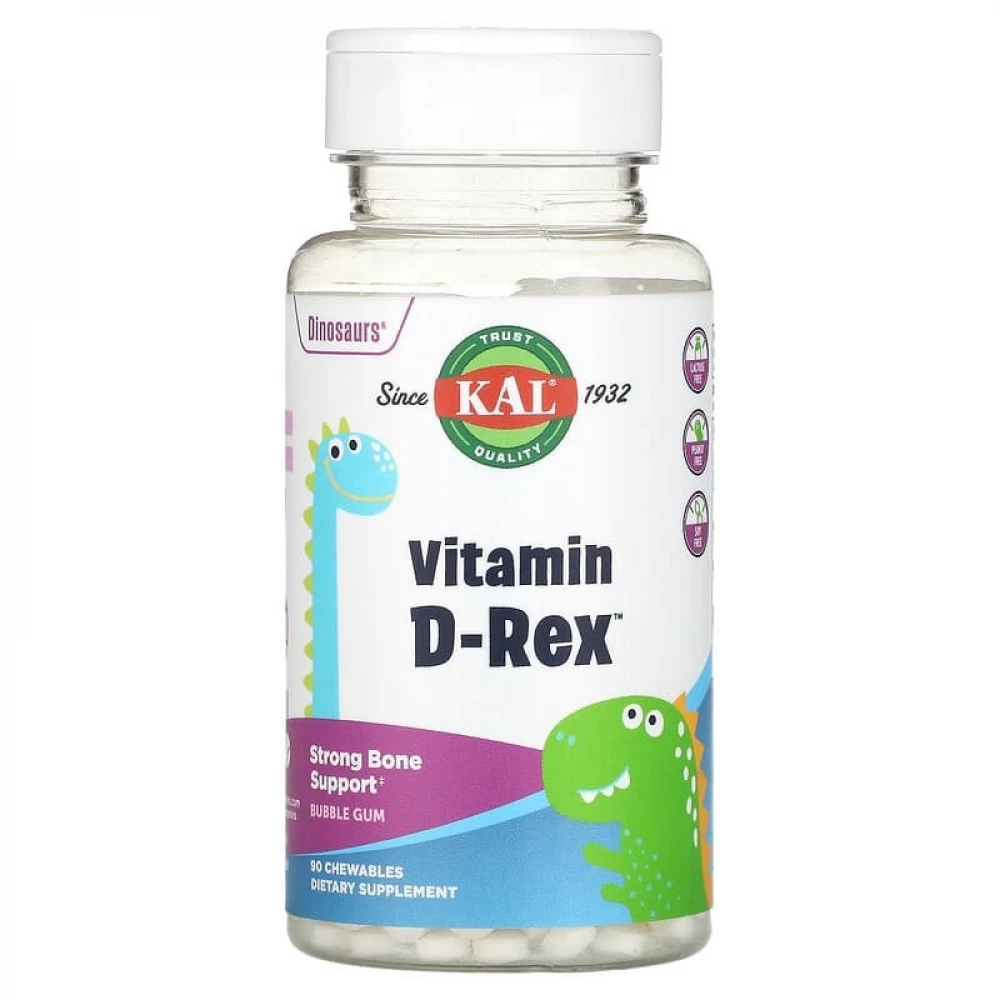 Вітаміни KAL Vitamin D-Rex 10 mcg - 90 сhewable