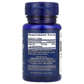 Вітаміни Life Extension Vitamin D3 175 mcg (7000 IU) - 60 softgels