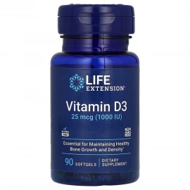 Вітаміни Life Extension Vitamin D3 25 mcg (1000 IU) - 90 softgels