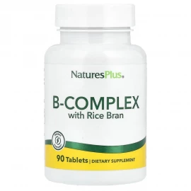 Витамины Natures Plus B-Complex with Rice Bran - 90 tabs