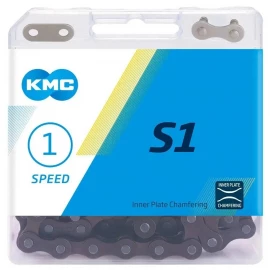 Ланцюг KMC S1 Wide Brown 1 швидкість 112 ланок + замок